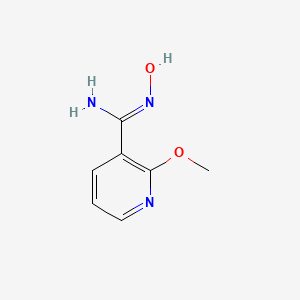 molecular formula C7H9N3O2 B1325356 N-hydroxy-2-methoxypyridine-3-carboximidamide CAS No. 1016831-16-5