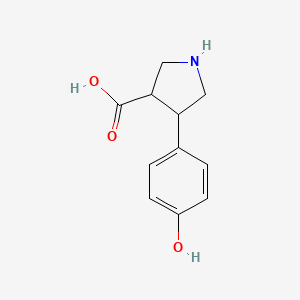 4-(4-Hydroxyphenyl)pyrrolidine-3-carboxylic acid