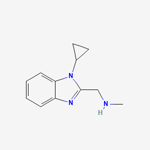 1-(1-Cyclopropyl-1h-benzo[d]imidazol-2-yl)-N-methylmethanamine