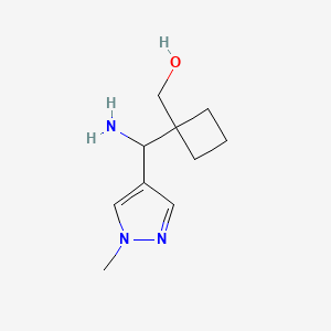 {1-[amino(1-methyl-1H-pyrazol-4-yl)methyl]cyclobutyl}methanol