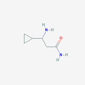 3-Amino-3-cyclopropylpropanamide