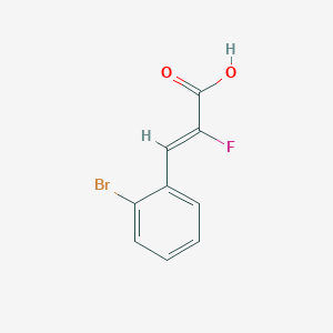 (2Z)-3-(2-Bromophenyl)-2-fluoroprop-2-enoic acid