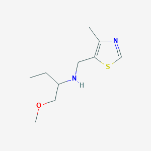 (1-Methoxybutan-2-yl)[(4-methyl-1,3-thiazol-5-yl)methyl]amine