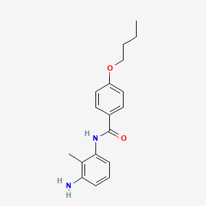 molecular formula C18H22N2O2 B1325362 N-(3-氨基-2-甲基苯基)-4-丁氧基苯甲酰胺 CAS No. 1017024-98-4
