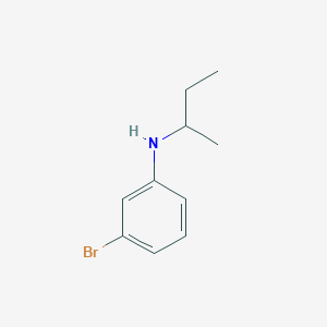 molecular formula C10H14BrN B13253643 3-bromo-N-(butan-2-yl)aniline 