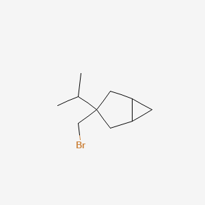 molecular formula C10H17Br B13253678 3-(Bromomethyl)-3-(propan-2-yl)bicyclo[3.1.0]hexane 