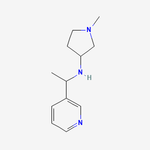 1-Methyl-N-[1-(pyridin-3-yl)ethyl]pyrrolidin-3-amine