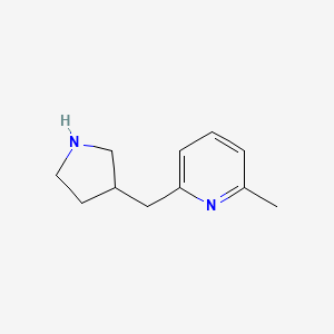 2-Methyl-6-(pyrrolidin-3-ylmethyl)pyridine