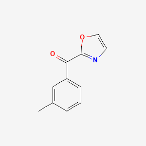 molecular formula C11H9NO2 B1325376 2-(3-Methylbenzoyl)oxazole CAS No. 898759-56-3