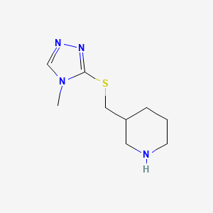 3-(((4-Methyl-4h-1,2,4-triazol-3-yl)thio)methyl)piperidine