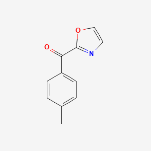 molecular formula C11H9NO2 B1325377 2-(4-甲基苯甲酰)恶唑 CAS No. 898759-59-6