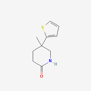 5-Methyl-5-(thiophen-2-yl)piperidin-2-one