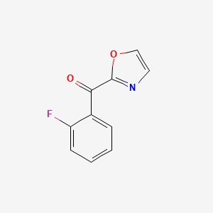 molecular formula C10H6FNO2 B1325379 2-(2-Fluorobenzoyl)oxazole CAS No. 898759-67-6