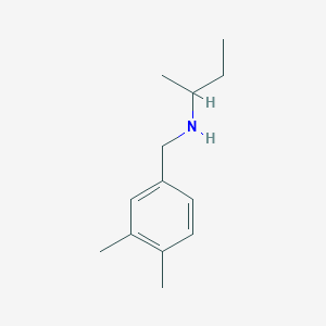 molecular formula C13H21N B13253809 (Butan-2-yl)[(3,4-dimethylphenyl)methyl]amine 