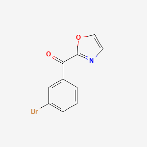 molecular formula C10H6BrNO2 B1325382 2-(3-溴苯甲酰)噁唑 CAS No. 898759-81-4