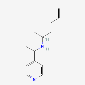 molecular formula C13H20N2 B13253831 (Hex-5-en-2-yl)[1-(pyridin-4-yl)ethyl]amine 