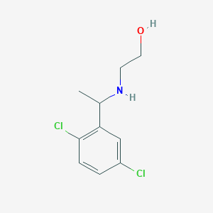 2-{[1-(2,5-Dichlorophenyl)ethyl]amino}ethan-1-ol