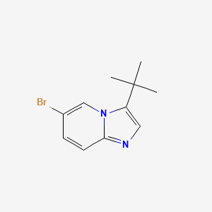 molecular formula C11H13BrN2 B13253863 6-Bromo-3-tert-butylimidazo[1,2-a]pyridine 