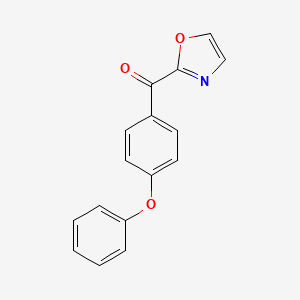 molecular formula C16H11NO3 B1325387 2-(4-Phenoxybenzoyl)oxazole CAS No. 898759-95-0