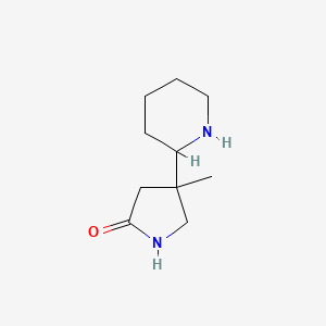 4-Methyl-4-(piperidin-2-yl)pyrrolidin-2-one