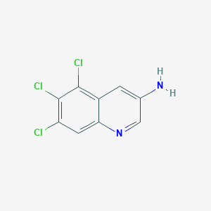 5,6,7-Trichloroquinolin-3-amine