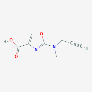 2-[Methyl(prop-2-YN-1-YL)amino]-1,3-oxazole-4-carboxylic acid