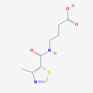 4-[(4-Methyl-1,3-thiazol-5-YL)formamido]butanoic acid