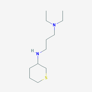 molecular formula C12H26N2S B13253906 Diethyl({3-[(thian-3-yl)amino]propyl})amine 