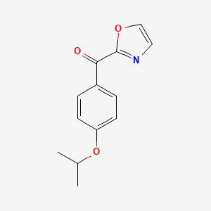 B1325391 2-(4-Isopropoxybenzoyl)oxazole CAS No. 898760-01-5