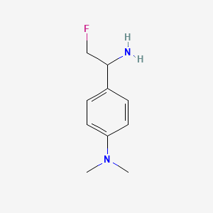 molecular formula C10H15FN2 B13253929 4-(1-Amino-2-fluoroethyl)-N,N-dimethylaniline CAS No. 1547037-43-3