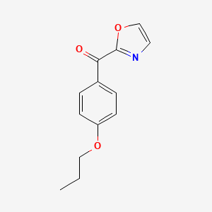 B1325399 2-(4-Propoxybenzoyl)oxazole CAS No. 898760-20-8