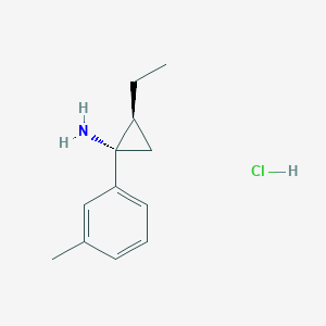 (1S,2S)-2-Ethyl-1-(3-methylphenyl)cyclopropan-1-amine hydrochloride