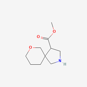 molecular formula C10H17NO3 B13254004 Methyl 7-oxa-2-azaspiro[4.5]decane-4-carboxylate 