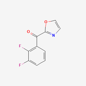 molecular formula C10H5F2NO2 B1325403 2-(2,3-二氟苯甲酰)噁唑 CAS No. 898760-35-5