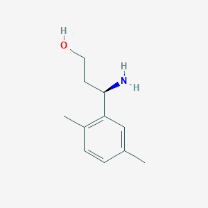 (3R)-3-amino-3-(2,5-dimethylphenyl)propan-1-ol