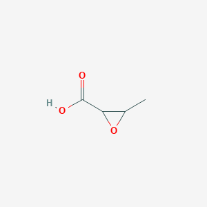 molecular formula C4H6O3 B13254087 3-Methyloxirane-2-carboxylic acid CAS No. 2443-40-5