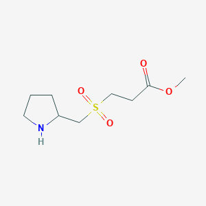 Methyl 3-[(pyrrolidin-2-yl)methanesulfonyl]propanoate