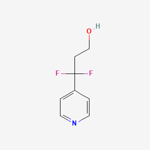 3,3-Difluoro-3-(pyridin-4-yl)propan-1-ol