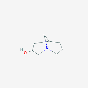 molecular formula C8H15NO B13254174 1-Azabicyclo[3.3.1]nonan-3-ol CAS No. 88721-80-6