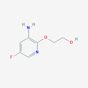 2-[(3-Amino-5-fluoropyridin-2-yl)oxy]ethan-1-ol