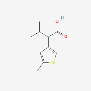 3-Methyl-2-(5-methylthiophen-3-yl)butanoic acid