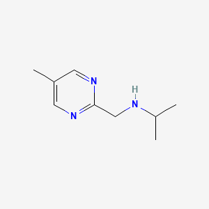 molecular formula C9H15N3 B13254223 [(5-Methylpyrimidin-2-yl)methyl](propan-2-yl)amine 