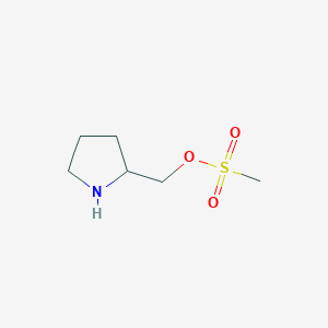 (Pyrrolidin-2-yl)methyl methanesulfonate