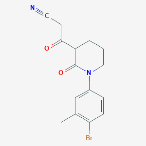 3-[1-(4-Bromo-3-methylphenyl)-2-oxopiperidin-3-yl]-3-oxopropanenitrile