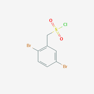 molecular formula C7H5Br2ClO2S B13254264 (2,5-Dibromophenyl)methanesulfonyl chloride 