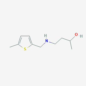 molecular formula C10H17NOS B13254351 4-{[(5-Methylthiophen-2-yl)methyl]amino}butan-2-ol 