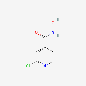 molecular formula C6H5ClN2O2 B13254395 2-Chloro-N-hydroxypyridine-4-carboxamide 