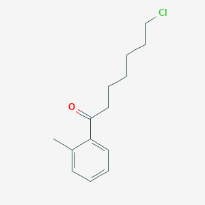 molecular formula C14H19ClO B1325440 7-氯-1-(2-甲基苯基)-1-氧代庚烷 CAS No. 898785-17-6