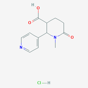 1-Methyl-6-oxo-2-(pyridin-4-yl)piperidine-3-carboxylic acid hydrochloride