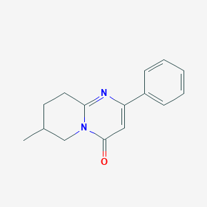 7-Methyl-2-phenyl-4H,6H,7H,8H,9H-pyrido[1,2-a]pyrimidin-4-one